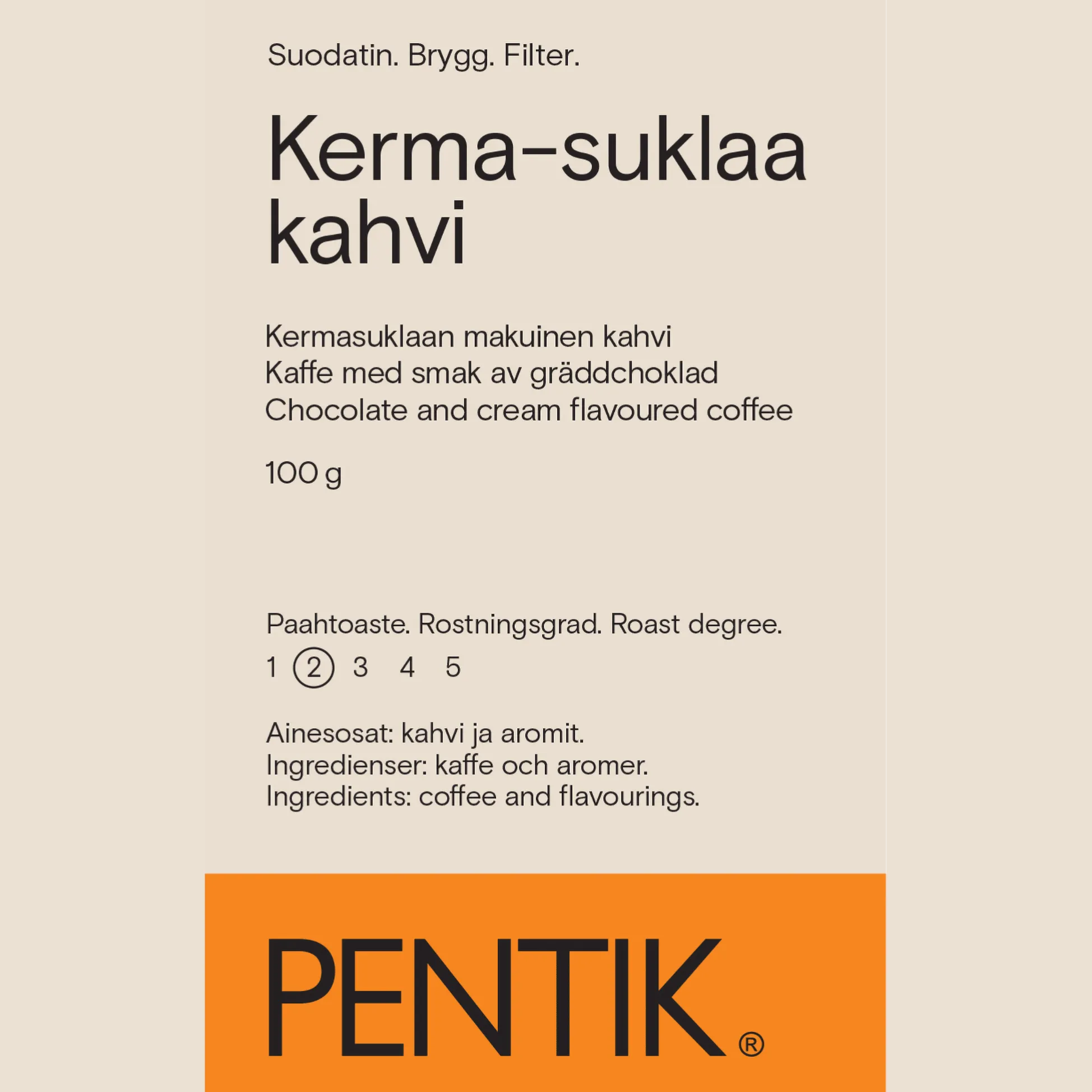 Kerma-Suklaa Kahvi