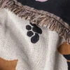 Ruusumalva Torkkupeitto Jacquard