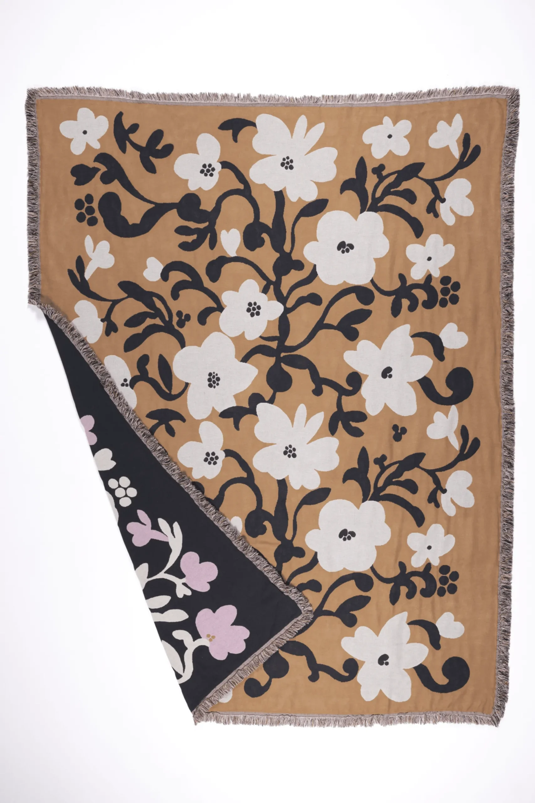 Ruusumalva Torkkupeitto Jacquard