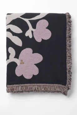 Ruusumalva Torkkupeitto Jacquard