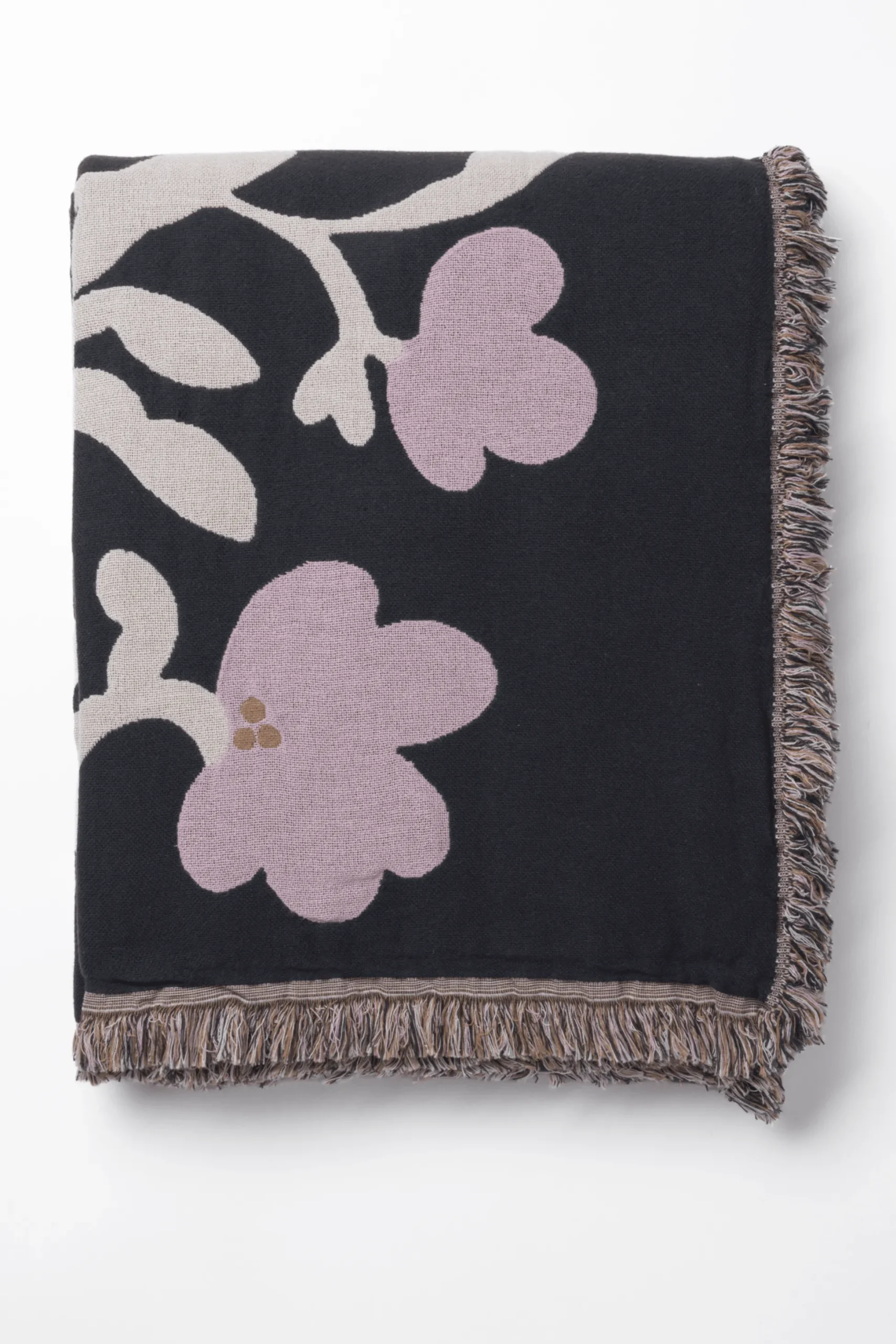 Ruusumalva Torkkupeitto Jacquard