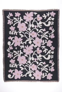 Ruusumalva Torkkupeitto Jacquard