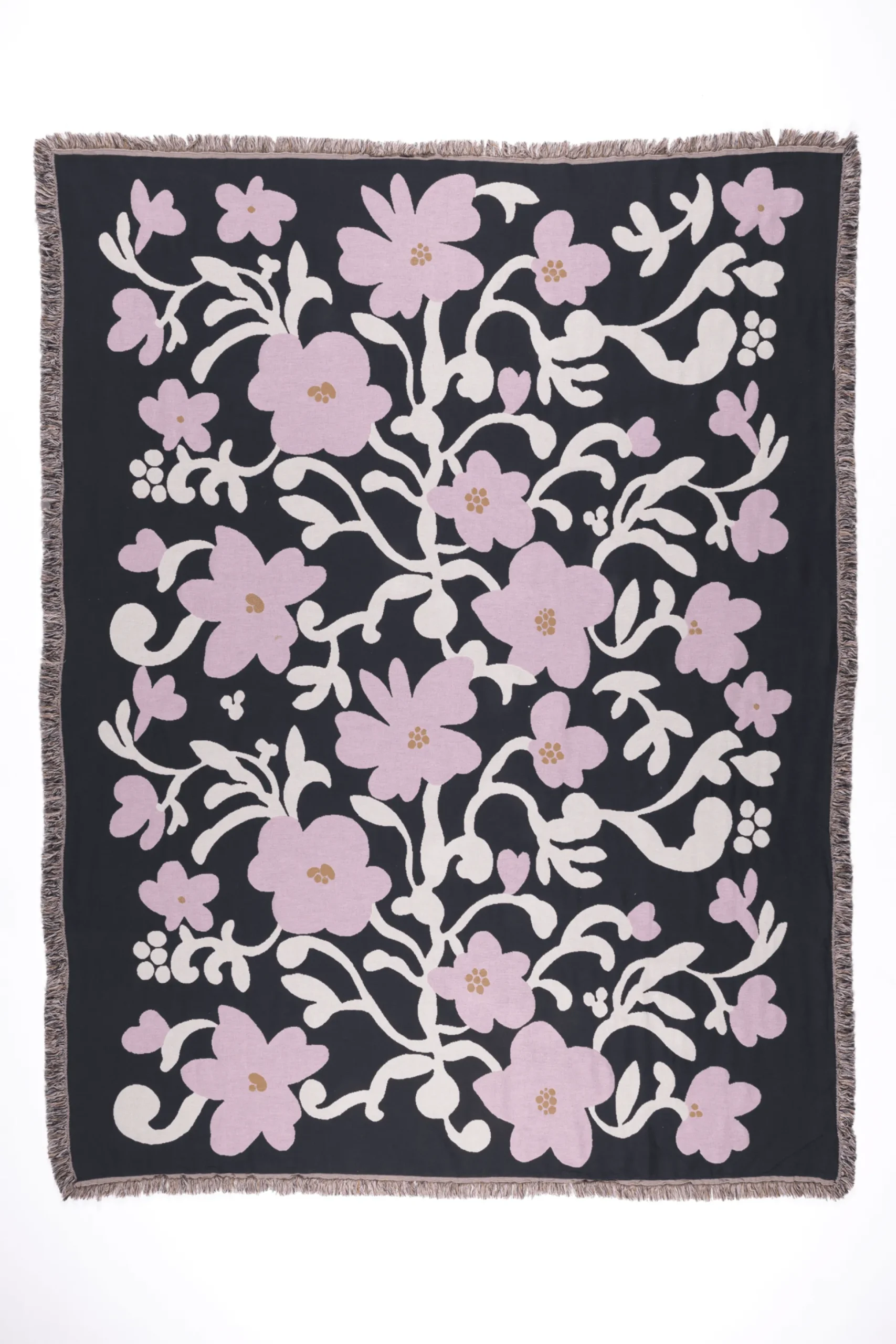 Ruusumalva Torkkupeitto Jacquard