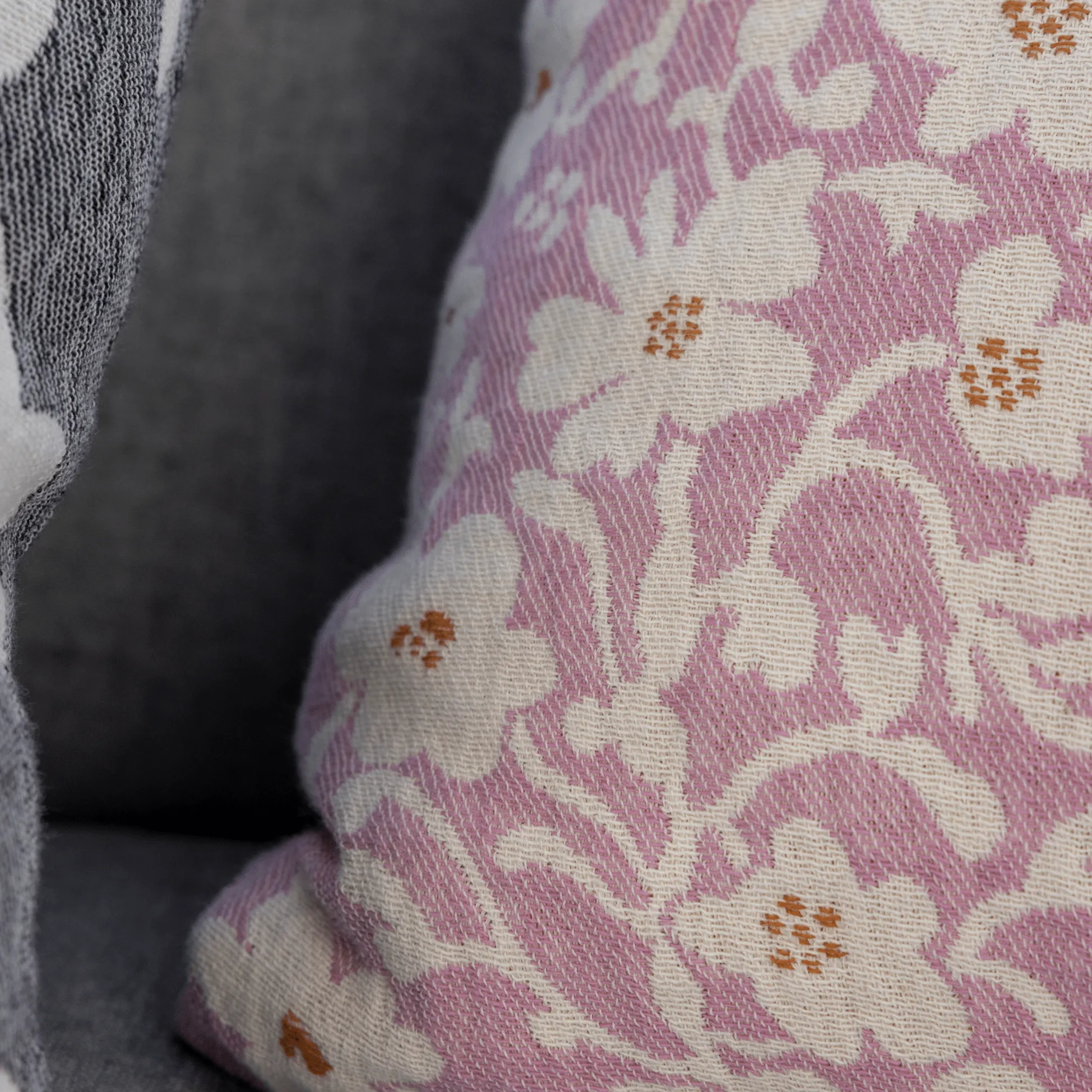 Ruusumalva Tyynynpäällinen Jacquard