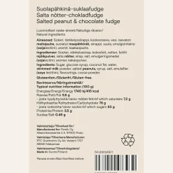 Suolapähkinä-suklaafudge