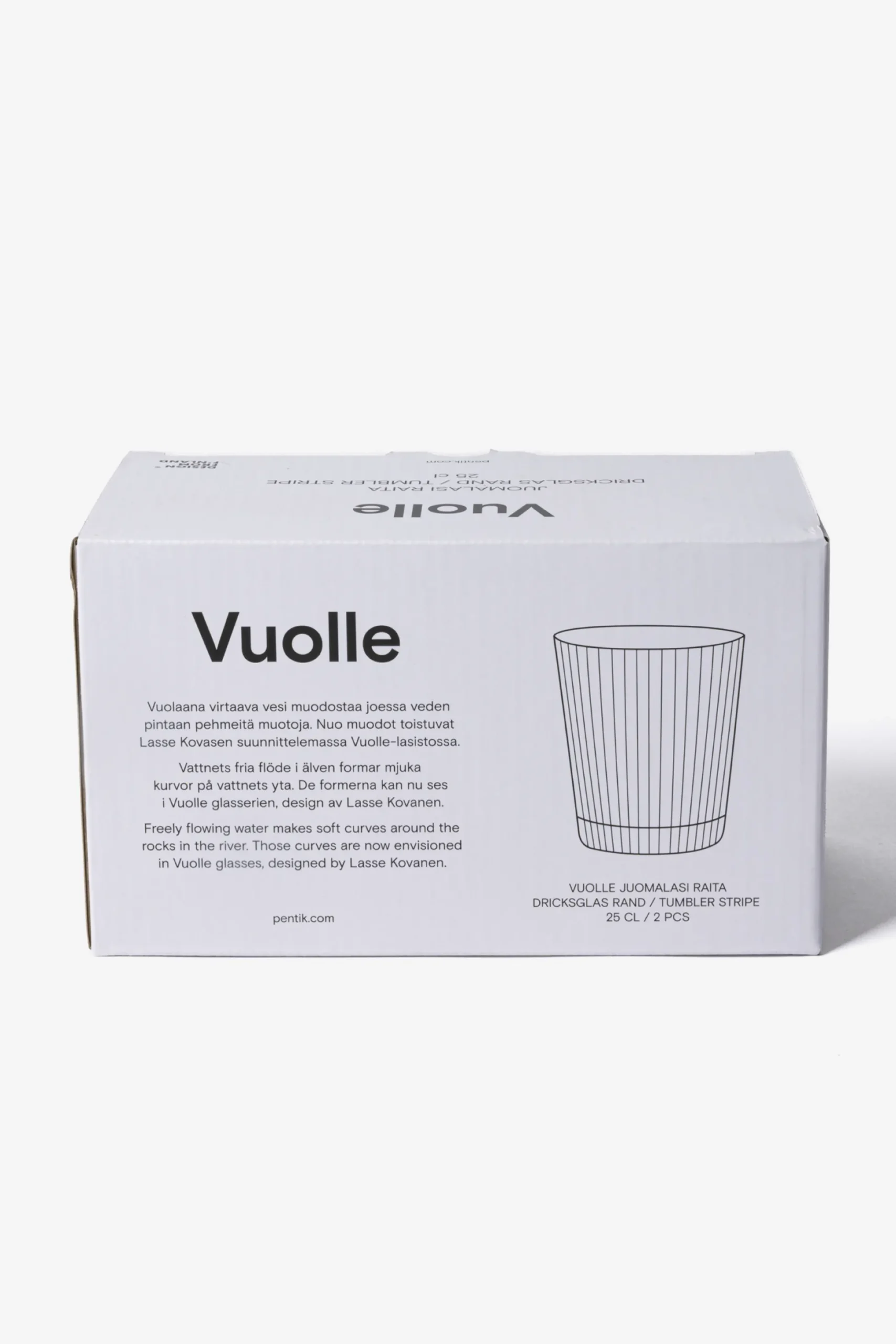 Vuolle Juomalasi Raita 2 kpl
